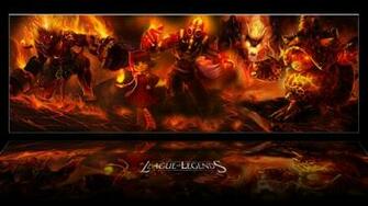 Video Games Fire League Of Legends Legend Flow Rammus Warwick