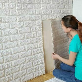 70x77cm Pe Foam 3d Wall Stickers Safty Home Decor Wallpaper Diy