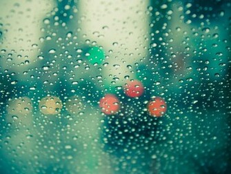 Rain Drops On Glass Wallpaper