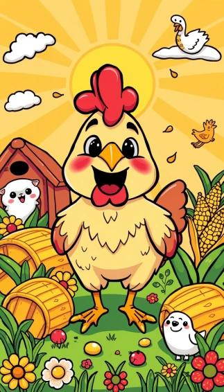 Funny Chicken Wallpaper