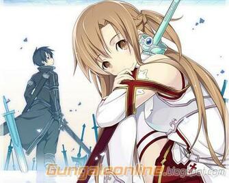 Asuna Kirito Sword Art Online Mobile Phone Wallpaper Gun Gale