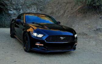 Ford Mustang Black Front Sports Stock Photos Image