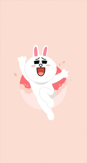 Line Happy Cony X Parallax Wallpaper