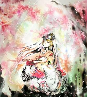 Okami Waka Ushiwakamaru Amaterasu Wolf Goddess