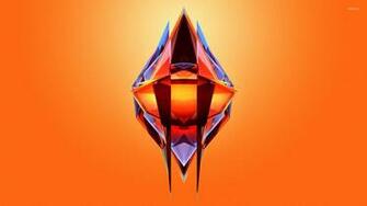 Diamond With Thorns Wallpaper Abstract