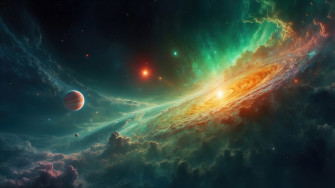 Galaxy Planet Colorful Space Clouds Digital Art A Pc 4k Wallpaper
