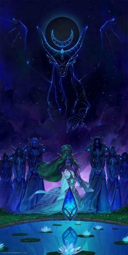 Priestesses Of Elune And Ysera Art Drawing In World