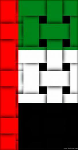 Uae Emirates Flags Artwork Wallpaper For Smartphones
