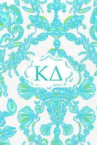 Kappa Delta Lilly iPhone Monogram Background