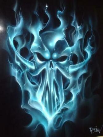 Blue Skull Photos HD Wallpaper Pics