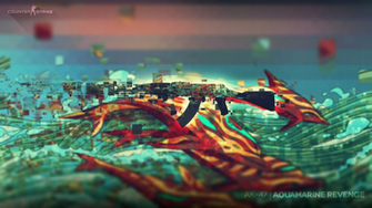 Cs Go Ak Gun Aquamarine Revenge Skin