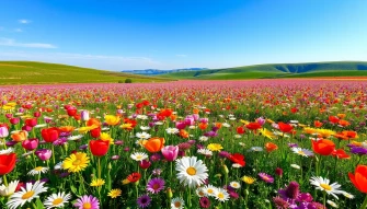 Spring Flower Fields Wallpaper