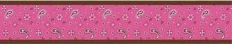 Design Wallpaper Border Cowgirls Room Payton Bandanas Prints