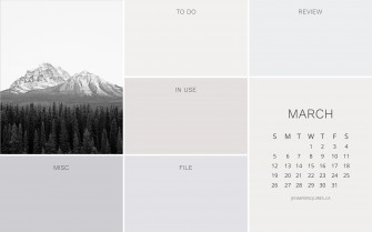 March Wallpaper For iPhone And Desktop Organizer