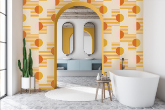 Summer Suns Removable Fabric Wallpaper Peel And Stick Multiple