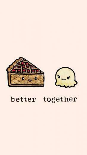 Better Together Tarta Helado Wallpaper With Image Cute