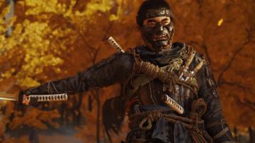 Ghost Of Tsushima Jin Sakai Mask Samurai 4k Wallpaper