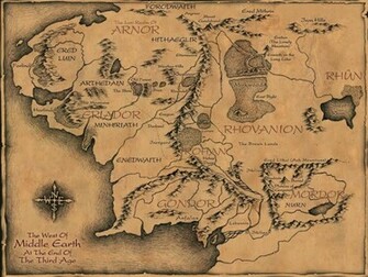 Go Back Gallery For Lord Of The Rings Map Wallpaper