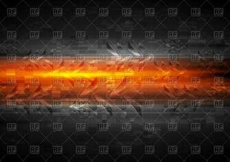 Glowing Arrows On Black Annd Orange Background Vector Image Of