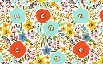 Floral Pattern Wallpaper