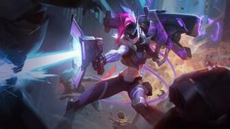 Project Jinx Splash Art Lol 8k Wallpaper