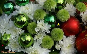 Widescreen Christmas Wallpaper Flowers