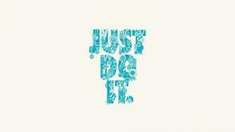 White Just Do It Wallpaper