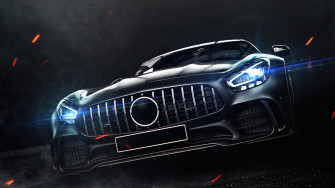 Mercedes Amg Gtr Night Ride 5k 1440p Resolution HD 4k Wallpaper