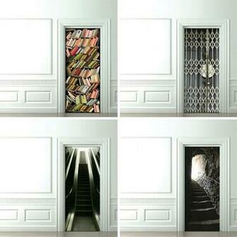 Trompe L Oeil Door Wallpaper Design Milk