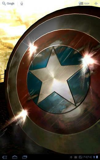 Be The Hero With Official Captain America Shield Live Wallpaper
