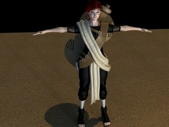 3d Gaara From Naruto By Foreverzerodragon