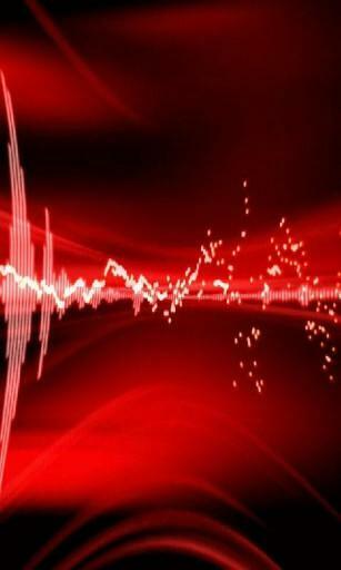This Red Digital Sound Wave Live Wallpaper Perfect