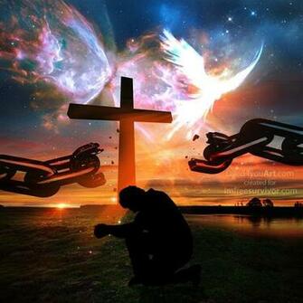 Dyed4you Art Commissioned Prophetic Cross Holy Spirit