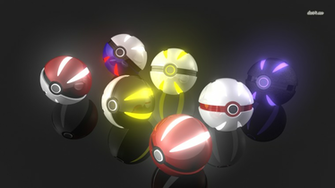 Pokeballs Wallpaper 3d