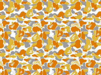 Yellow Bape Camo Wallpaper On
