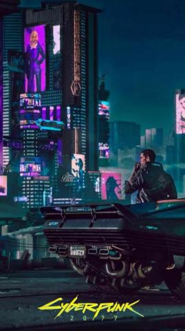 Cyberpunk Wallpaper HD Phone Background Night City Game Logo