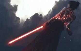 Star Wars Girl Lightsaber The Dark Side Red Wallpaper By Kyouko