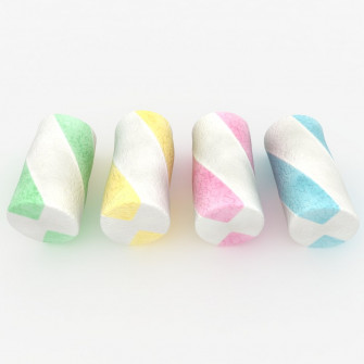 3d Marshmallow Colors Model Wallpaper