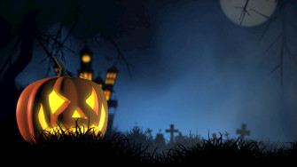 Wallpaper Halloween Pumpkin Spooky Face