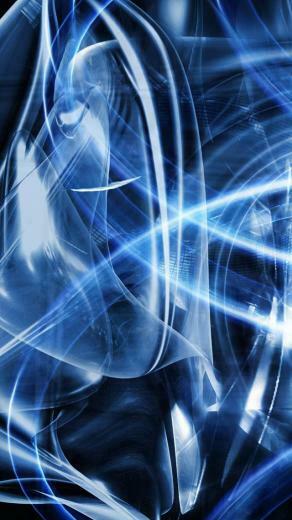 Blue Abstract Art iPhone Wallpaper Background And