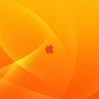 Orange Apple Logo Wallpaper