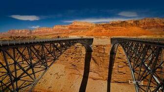 Wallpaper Bridges Canyon Height Engineering Full HD 1080p