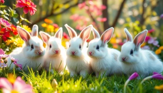 Cute Bunnies Wallpaper