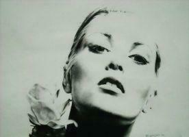 Elizabeth Fraser Of Cocteau Twins Charcoal By
