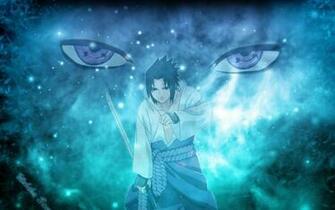 The Naruto Anime Wallpaper Titled Blue Sasuke