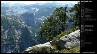 Mlewallpaper Yosemite Mountain Calendar