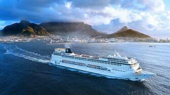 Cruise Ship Leaving Dock Wallpaper Umad