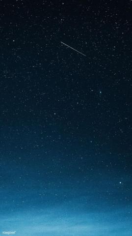Shooting Star In The Dark Blue Sky Over Greenland Premium Image