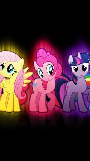 Home Cartoon Comics Cute Pony iPhone Wallpaper