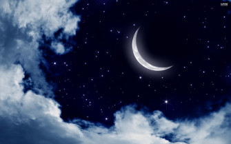 Full Moon And Stars Wallpaper